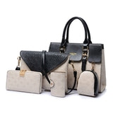 5pcs Set For Women 2019 Luxury Handbags Leather Messenger Bags Fashion Crossbody Shoulderbag Ladies Tote Clutch Bag Purse