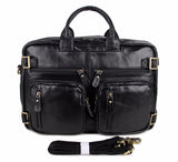 High Quality 100% Guarantee Real Genuine leather Men's Backpacks Business Travel Bag Portfolio