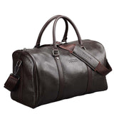 100% Genuine Real Leather Travel Bags for Men Large Capacity Portable Shoulder Bags