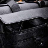 Large Men's Genuine Leather Handbag for Men Business Travel Messenger Bag 14 Inch Laptop Shoulder Bag Male Briefcase