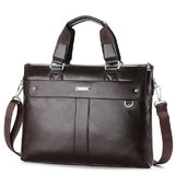 Casual Shoulder Business Briefcase PU Leather Messenger Bag Computer Laptop Handbag Bag Travel Bags