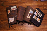 Handmade genuine leather travel case journal vintage notebooks